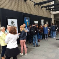Hundreds queue for free tickets as Abbey Theatre shows it is "open to all"