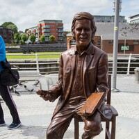 A statue of the late Terry Wogan was unveiled in Limerick today