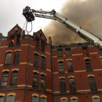 Firefighters bring massive fire at derelict Cork city building under control