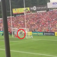 Man in Clare training top caught taking Anthony Nash's sliotars from behind Cork goal