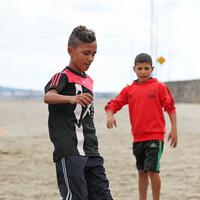 Young footballers from Gaza arrive in Cork for Mardyke Arena game