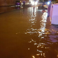 Families forced to leave homes after burst pipe causes flooding, sinkhole