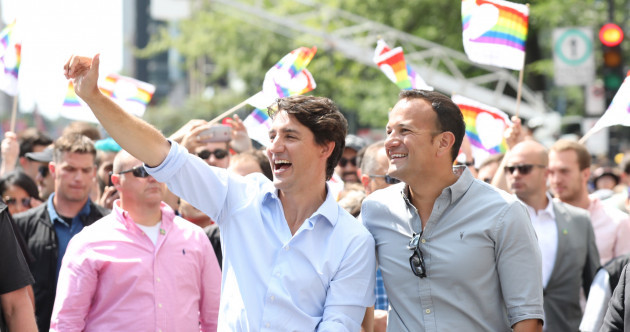 Taoiseach attends Montreal Pride Parade with Canadian Prime Minister