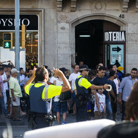 Police in Catalonia say driver in Barcelona van attack still on the run