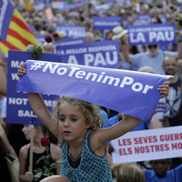 Pictures: Thousands take to Barcelona streets with message of 'we are not afraid' after terror attack