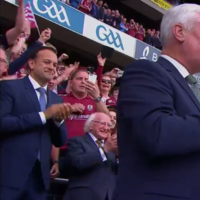 People can't get over how small Michael D looks standing next to Leo Varadkar