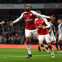 Lacazette on the double as Gunners down the Baggies 