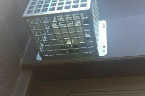 The device in the doorway of the building on O'Connell Street 