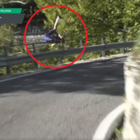Belgian cyclist escapes serious injury after frightening crash at Tour of Lombardy
