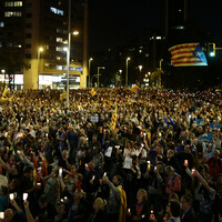 Pictures: Tens of thousands protest through streets of Barcelona