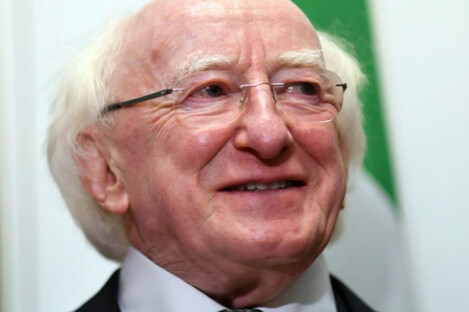Michael D Higgins pictured in Canberra last week 
