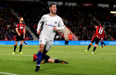 Hazard winner gives Conte timely boost as Chelsea move into top four