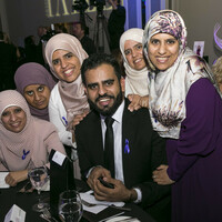 Ibrahim Halawa was on hand to present his sisters with a special award in Dublin last night