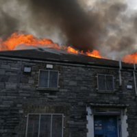 Firefighters battle huge warehouse blaze on Dublin's northside
