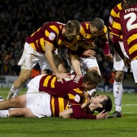 Carl McHugh puts one past fellow Donegal man Shay Given on another bad night for Villa