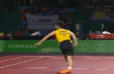 VIDEO: An outrageous behind-the-back badminton shot
