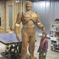 Want to see pictures of Detroit’s almost-finished Robocop statue? 
