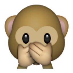 Image result for emoticon shut hand monkey