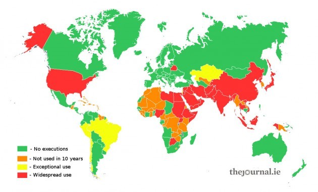 Which Countries Execute People? And How Do They Do It? · TheJournal.ie