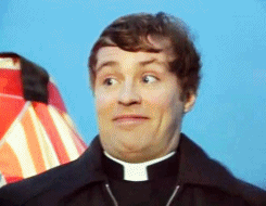 Image result for oh right gif father ted