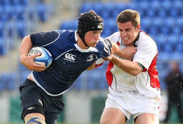Ben Marshall is tackled by Angus Warwicker