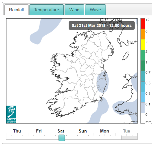 A weather warning has been issued for all of Ireland