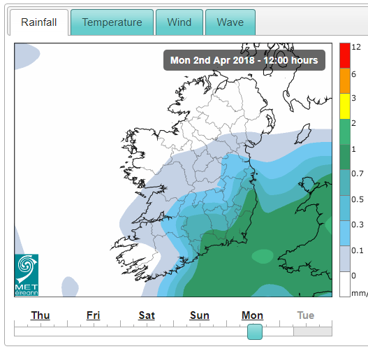 A weather warning has been issued for all of Ireland