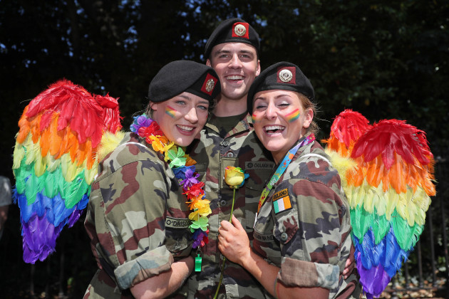 Image result for dublin lgbt parade soldiers