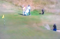Watch in horror as Darren Clarke spends more time in the sand than David Hasselhoff*