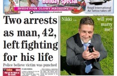 Man proposes on the front page of his local newspaper