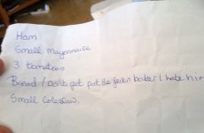Every Irish family has a version of this rude shopping list