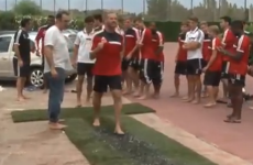 Does your pre-season training involve walking on hot coals?