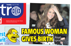 The Metro Herald's royal baby headline is unbeatable