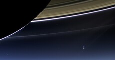 This is what earth looks like from Saturn, 1.44 billion km away