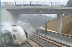 Video: The terrifying moment when the high-speed train derailed in Spain
