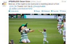 Special night for Wee Oscar! It's the sports tweets of the week