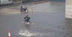 Your pics: Flooding (and a rainbow) in Dublin after "intense" thunderstorms