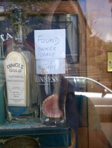 Did you lose these false teeth in Kerry?
