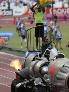 It's Your Usain Bolt Riding A Rocket Picture Of The Day