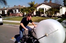 Man invents bike that pops bubble wrap as you cycle