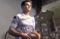 Jonny Sexton shows off new Racing Metro gear but misses Wilkinson clash