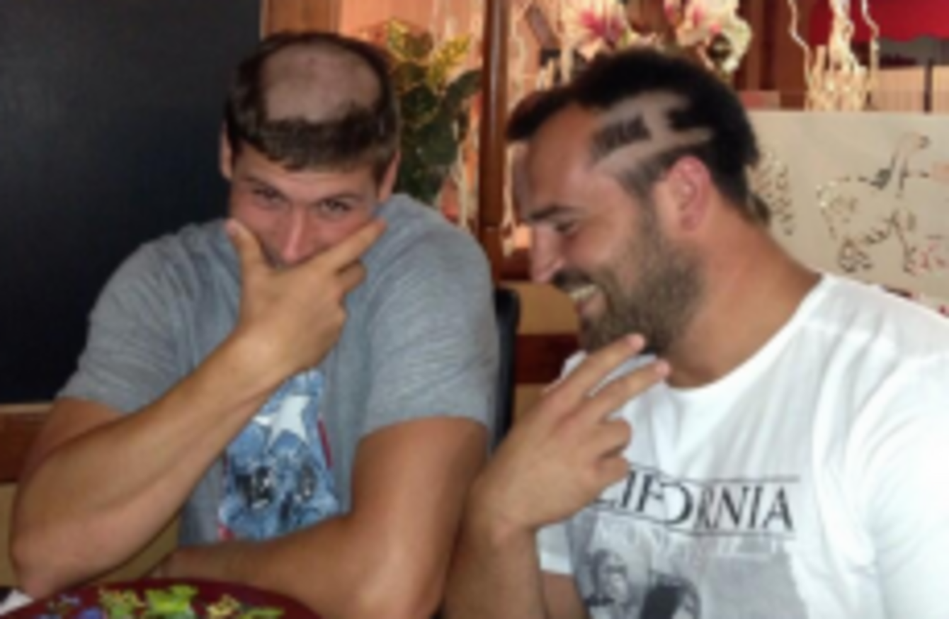 French rugby players have hair butchered as part of preseason hazing
