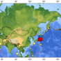 Earthquake map shows extent of activity in Pacific Rim today