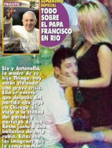 Here's the image of Leo Messi that the 'Argentinian Hello' magazine will lead with