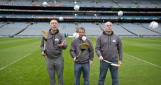 Here's Davy Fitz, Anthony Daly and John Allen pucking around in Croke Park