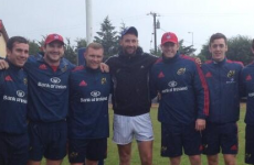 Snapshot: Munster's young guns swap notes with Dan Shanahan