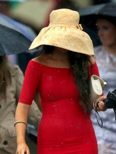 In pictures: It was lashing at Ladies Day in Ballybrit