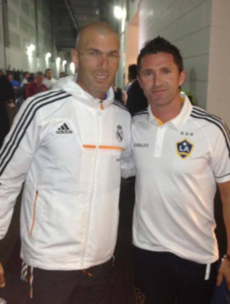 Your Zinedine Zidane with Robbie 'unidentified fan' Keane pic of the day
