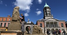 Pictures: Sand sculpting trio's giant monuments in Dublin Castle