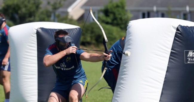 In pics: Munster players work on their archery skills at open training session
